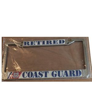 Retired Coast Guard License Plate Frame